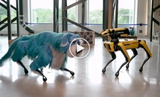Boston Dynamics показала танцующего робота-пса в костюме собаки